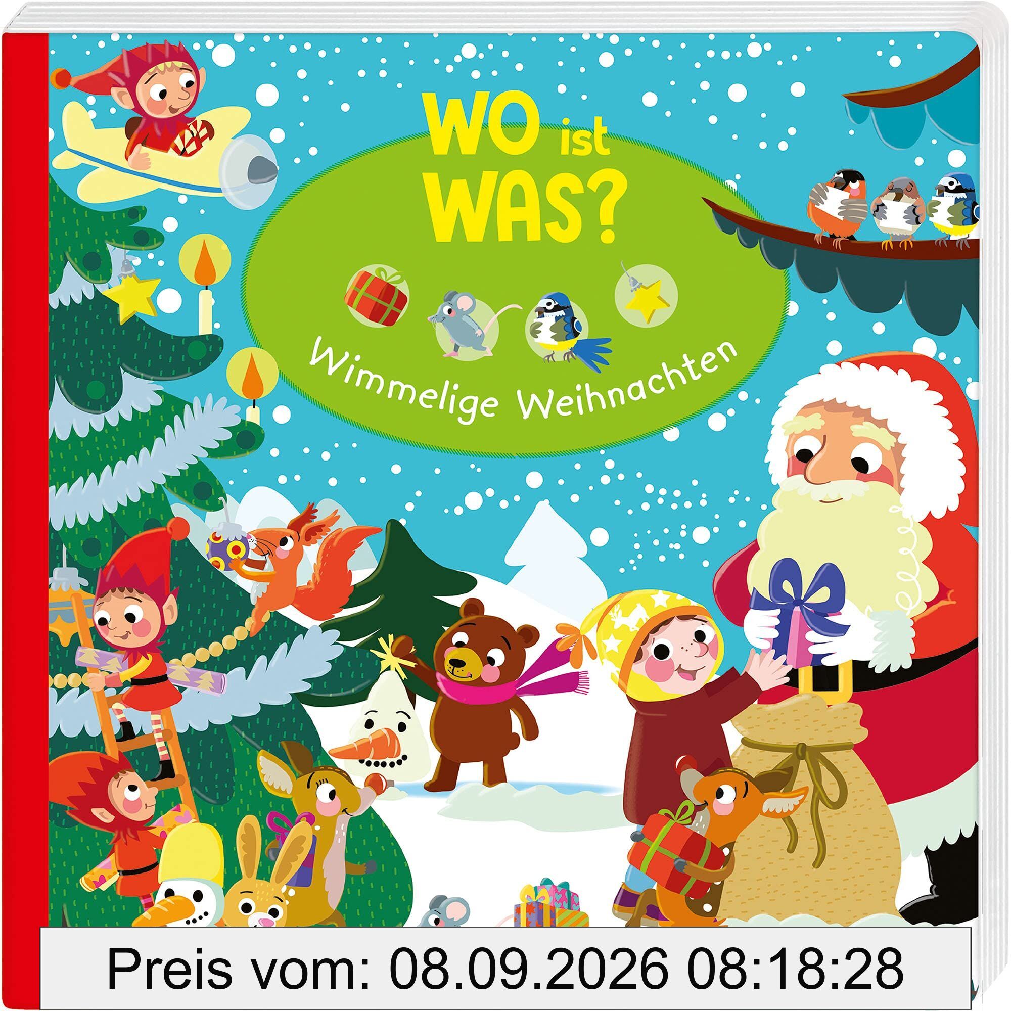 WO ist WAS? Wimmelige Weihnachten. Pappebuch für Kinder ab 2 Jahren
