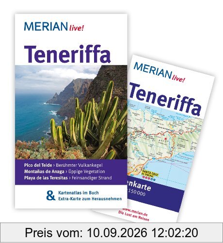 Teneriffa: Mit Kartenatlas im Buch und Extra-Karte zum Herausnehmen: Pico del Teide: Berühmter Vulkankegel. Montanas de Anaga: Üppige Vegetation. ... Teresitas: Feinsandiger Strand (MERIAN live)
