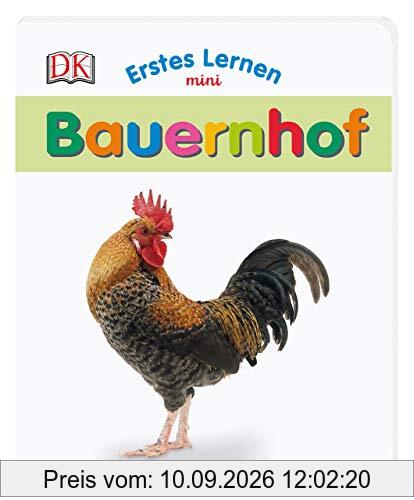 Erstes Lernen mini. Bauernhof: Bildwörterbuch mit Glitzerfolie ab 1 Jahr