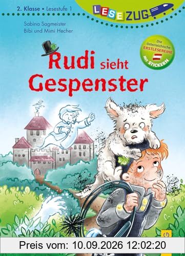 LESEZUG/2. Klasse - Lesestufe 1: Rudi sieht Gespenster: Die beliebteste Reihe für Erstleser – Mit Belohnungs-Stickern für den Lesestart – Lesen lernen für Kinder ab 6 Jahren mit Belohnungs-Stickern
