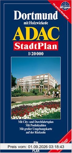 ADAC Stadtplan Dortmund: Mit City- und Durchfahrtsplan. Mit Rad- und Wanderwegen. Mit Postleitzahlen. Mit großer Umgebungskarte