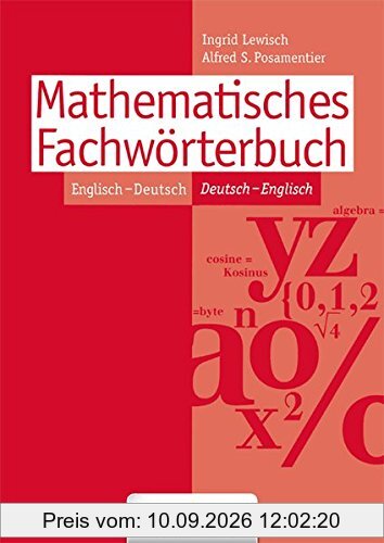 Mathematisches Fachwörterbuch: Englisch-Deutsch/Deutsch-Englisch