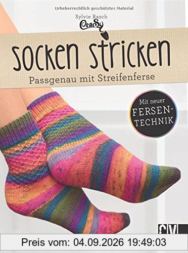 Socken stricken: Passgenau mit Streifenferse
