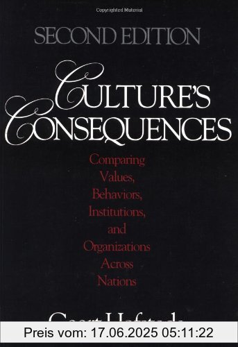 Binding : Gebundene Ausgabe, Edition : Second., Label : Sage Pubn Inc, Publisher : Sage Pubn Inc, NumberOfItems : 1, PackageQuantity : 1, medium : Gebundene Ausgabe, numberOfPages : 616, publicationDate : 2001-01-01, authors : Hofstede, Geert H., publishers : Geert Hofstede, languages : english, ISBN : 0803973233