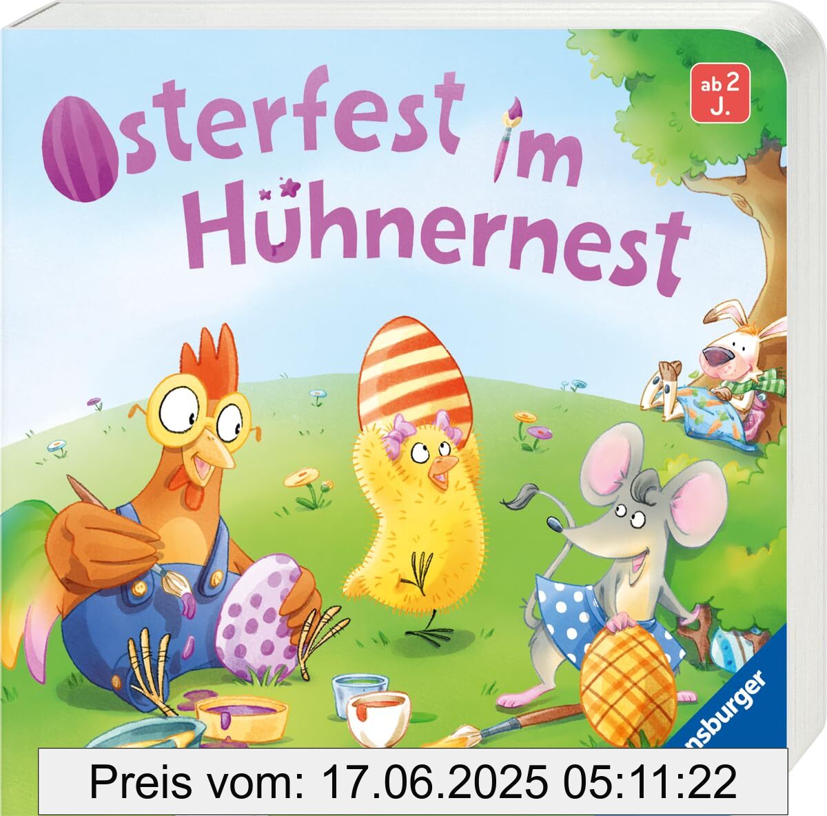 Binding : board_book, Edition : 1, Label : Osterfest im Hühnernest : Kinderbuch ab 2 Jahren, kleines Geschenk fürs Osternest, Pappbilderbuch, medium : board_book, numberOfPages : 20, publicationDate : 2025-02-01, languages : german, ISBN : 3473420980