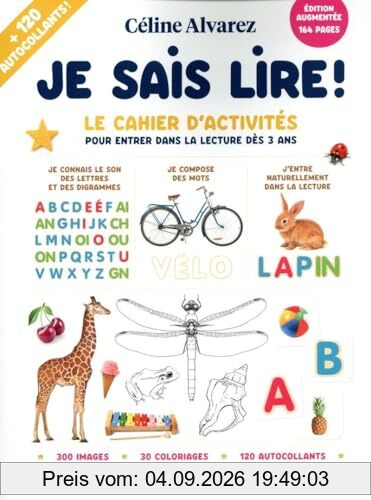 Je sais lire ! : le cahier d'activités pour entrer dans la lecture dès 3 ans