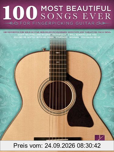 100 Most Beautiful Songs Ever for Fingerpicking Guitar