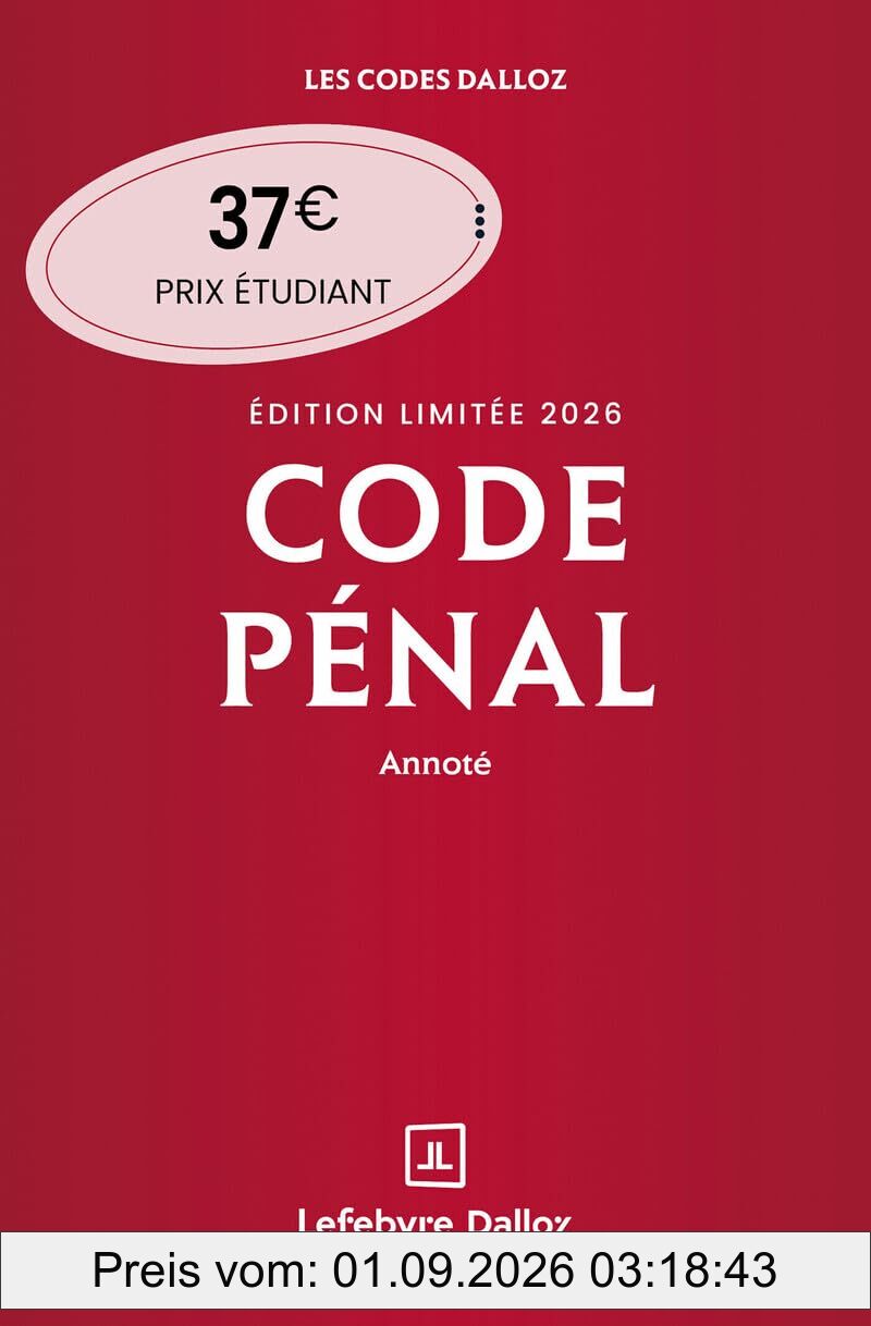 Code pénal 2026, annoté