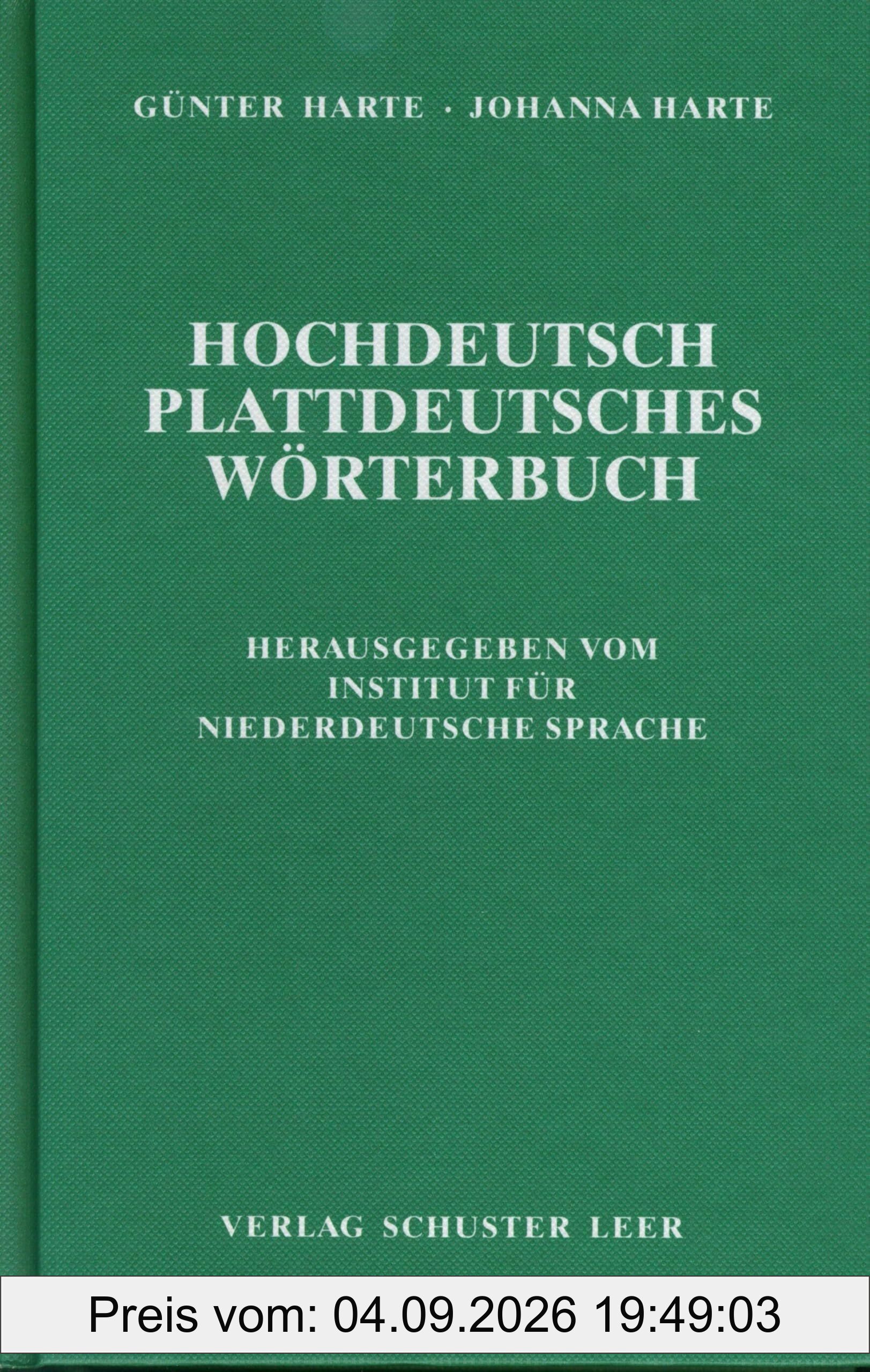 Hochdeutsch - Plattdeutsches Wörterbuch