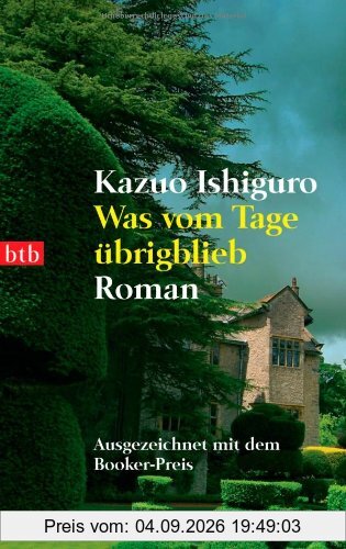 Was vom Tage übrigblieb. Roman