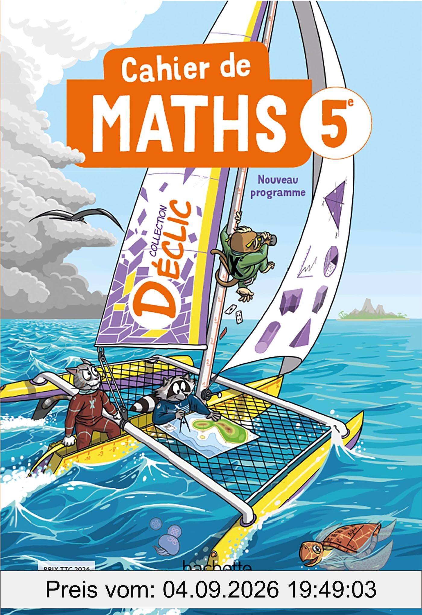 Cahier de maths 5e : nouveau programme