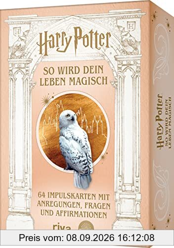 Harry Potter: So wird dein Leben magisch: 64 Impulskarten mit Anregungen, Fragen und Affirmationen, inkl. Booklet, Geschenk für Potterhead-Fans zu ... Potterhead-Fans zu Weihnachten, Geburtstag