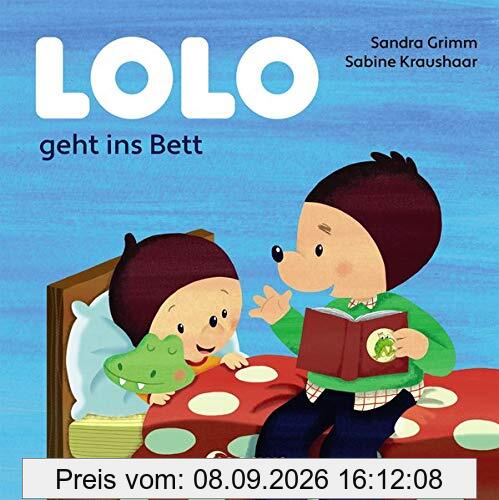 Lolo geht ins Bett: Bilderbuch für Kleinkinder ab 18 Monate - Starke Kontraste fördern die Wahrnehmung