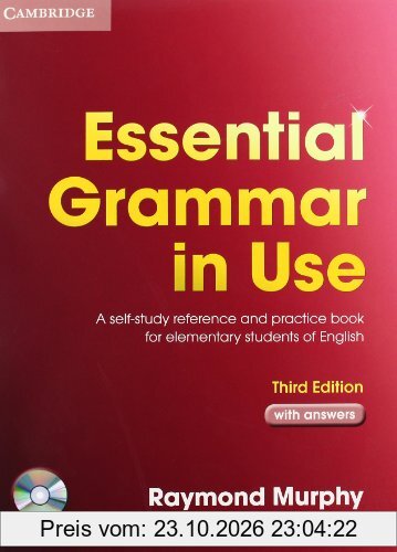 Essential Grammar in Use 3rd Edition: Essential Grammar in Use. English Edition with answers and CD-ROM: A self-study reference and …