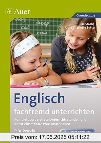 Binding : Broschiert, Edition : 1, Label : Auer Verlag in der AAP Lehrerfachverlage GmbH, Publisher : Auer Verlag in der AAP Lehrerfachverlage GmbH, medium : Broschiert, numberOfPages : 128, publicationDate : 2012-10-16, authors : Sutter, Anne Charlotte, Julia Strobel, languages : german, ISBN : 340306977X