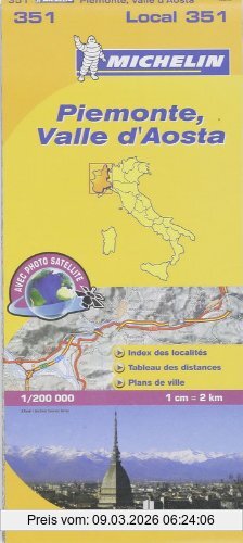 Collectif Michelin Piemonte -Vallée D'Aosta (Nationalkarten)