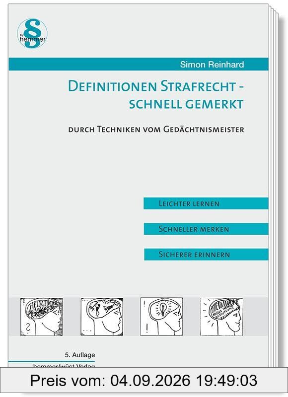 Definition Strafrecht - schnell gemerkt: Durch Techniken vom Gedächtnismeister