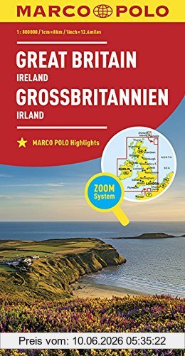 Collectif Marco Polo Länderkarte Großbritannien, Irland 1, 800 000 (Marco Polo Länderkarten)