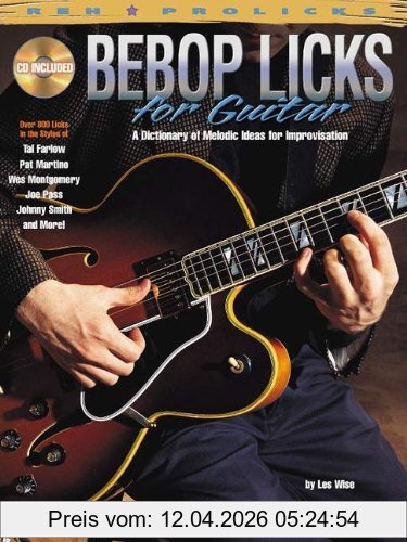 Various Bebop Licks For Guitar Tab Book/Cd (Reh Pro Licks)