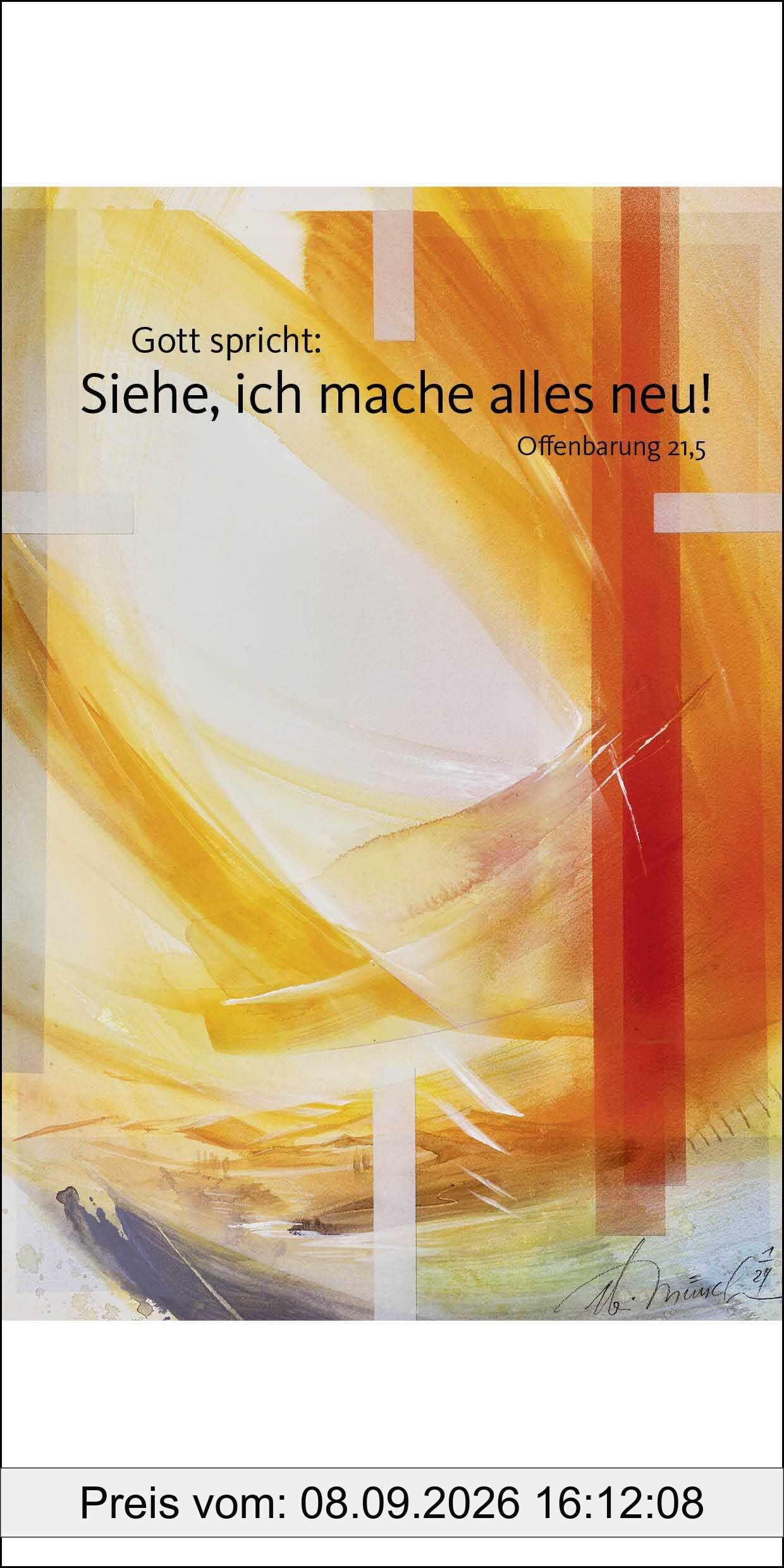 Jahreslosung Münch 2026, Faltkarte mit Betrachtung (10er-Set)