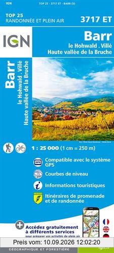 Barr.Le Howald.Villé.Haute Vallée de la Bruche 1:25 000