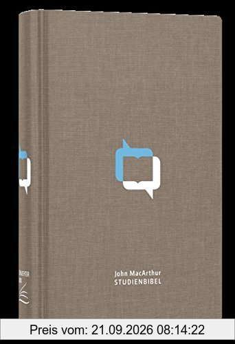 John MacArthur Studienbibel – Schlachter 2000: Leinen (fester Einband), Farbprägung, runde Ecken