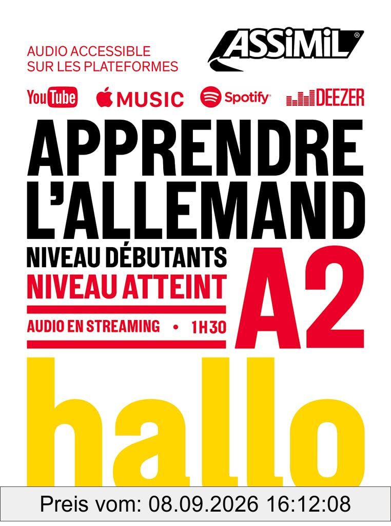 Apprendre l'allemand : niveau débutants : niveau atteint A2