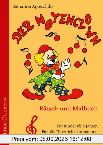 Der Notenclown: Mal- und Rätselbuch - Violinschlüssel-Ausgabe