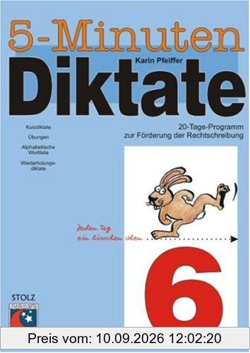 5-Minuten-Diktate, neue Rechtschreibung, 6. Schuljahr