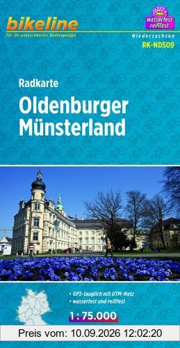 Bikeline Radkarte Oldenburger Münsterland 1:75 000