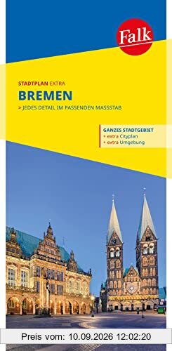 Falk Stadtplan Extra Bremen 1:22.500: mit Ortsteilen von Delmenhorst, Lilienthal, Ritterhude, Stuhr