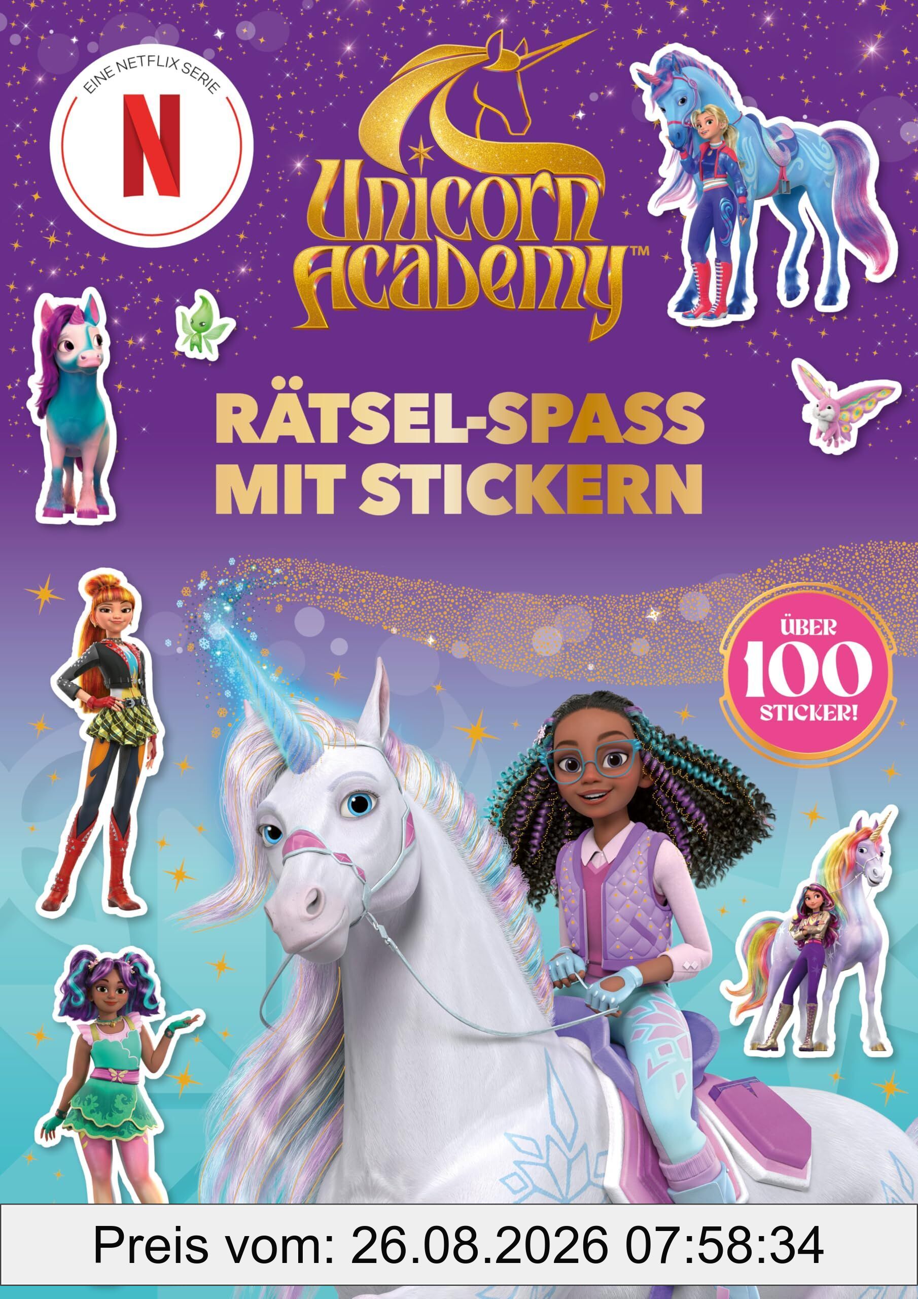 Unicorn Academy - Rätselspaß mit Stickern