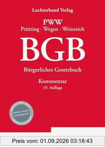 BGB Kommentar: Bürgerliches Gesetzbuch – Kommentar