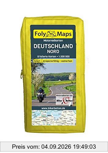 FolyMaps Motorradkarten Deutschland Nord: 1:300 000