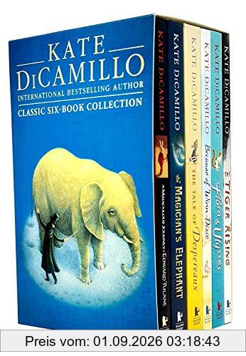 Kate Dicamillo Classic Six Books Box Collection Set (The Miraculous Journey of Edward Tulane, The Magician's Elephant, The Tale of Despereaux, Because of Winn-Dixie, Flora & Ulysses,The Tiger Rising)
