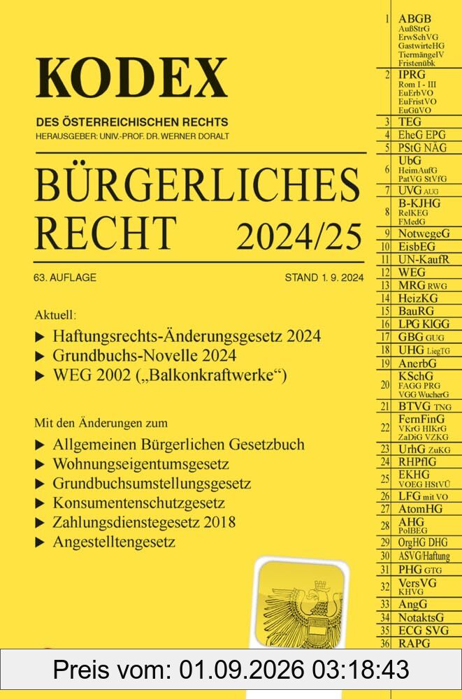 KODEX Bürgerliches Recht 2024/25 - inkl. App