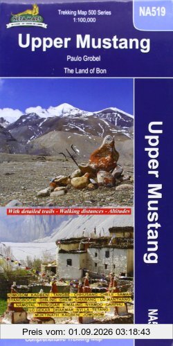 Upper Mustang 1 : 100 000: Comprehensive Trekking Map