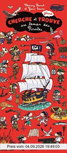 Cherche et trouve géant au temps des pirates