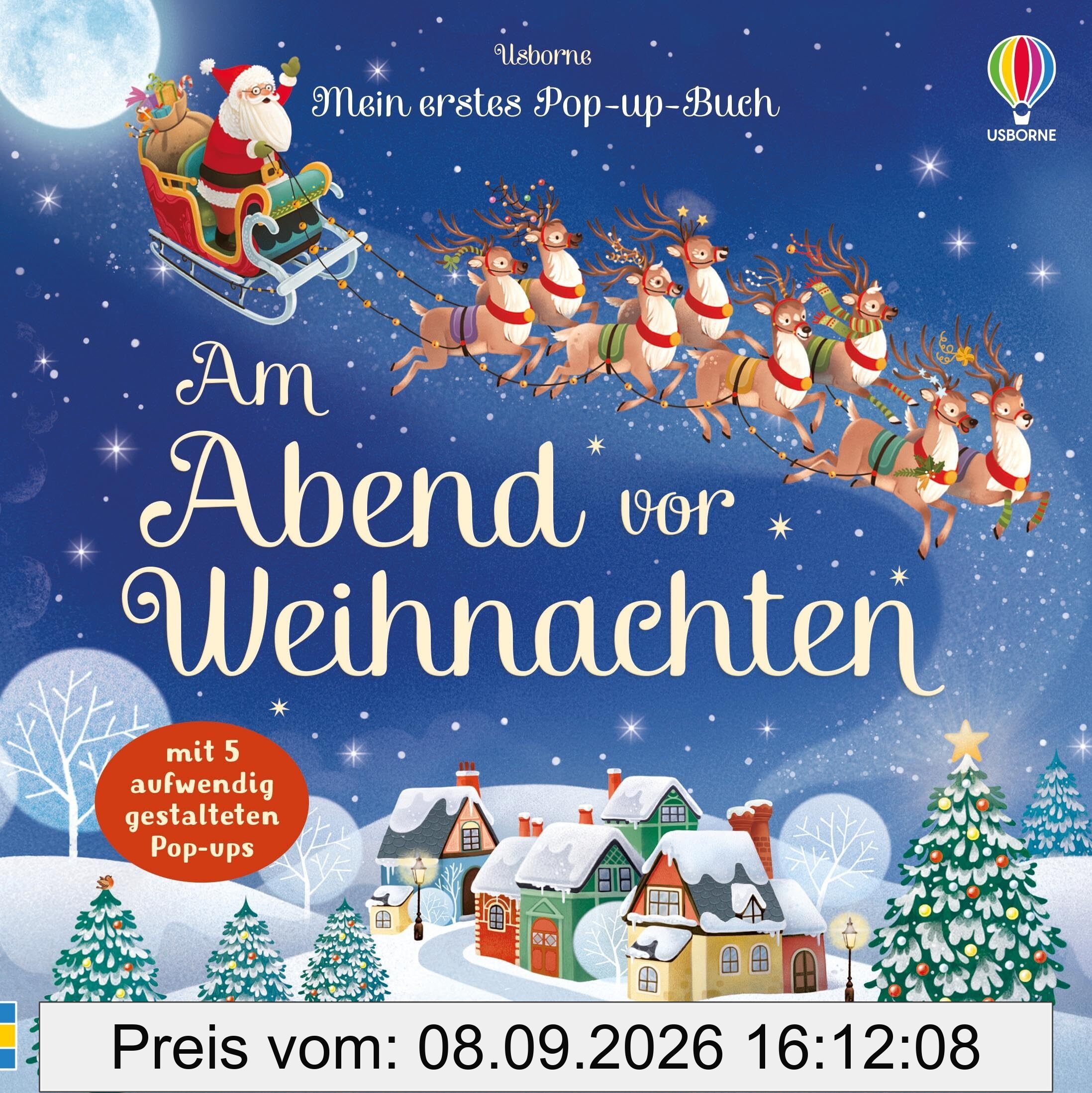 Mein erstes Pop-up-Buch: Am Abend vor Weihnachten: mit 5 aufwenig gestalteten, weihnachtlichen Pop-ups - ab 3 Jahren