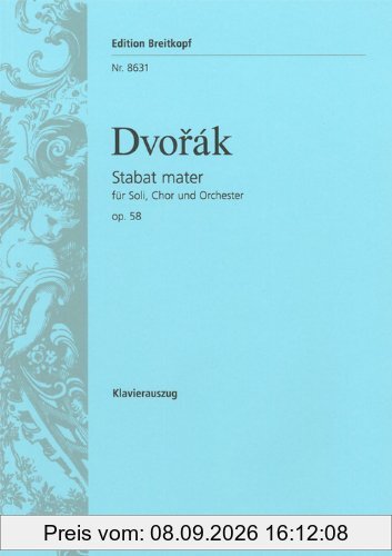 Stabat Mater op. 58 - Breitkopf Urtext - Klavierauszug (EB 8631)