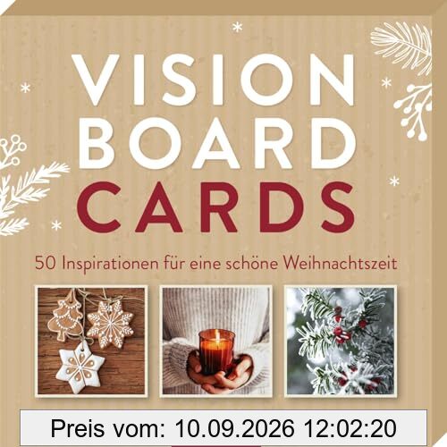 Vision Board Cards: 50 Inspirationen für eine schöne Weihnachtszeit | Inspirierende Karten, auch als weihnachtliche Deko geeignet