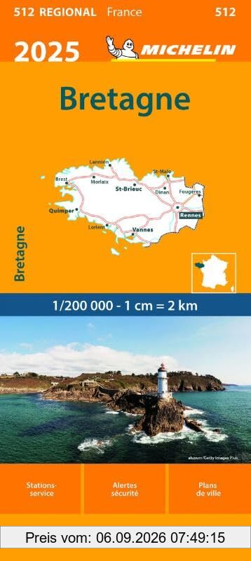 Carte Régionale Bretagne 2025