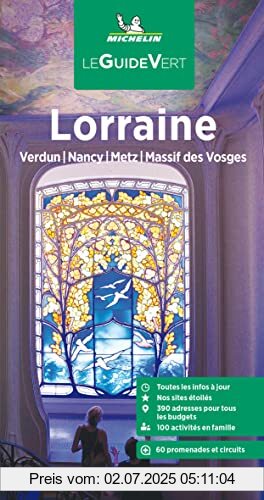 Die Buchhandlung in Oelde hat das Buch Michelin Le Guide Vert Lorraine: Verdun, Nancy, Metz, Massif des Voges (MICHELIN Grüne Reiseführer)