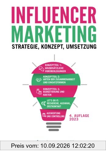 Influencer-Marketing: Strategie - Konzept - Umsetzung. Incl. rechtlicher Rahmen, viele echte Praxisbeispiele, Plattformen- und Tool-Übersicht.