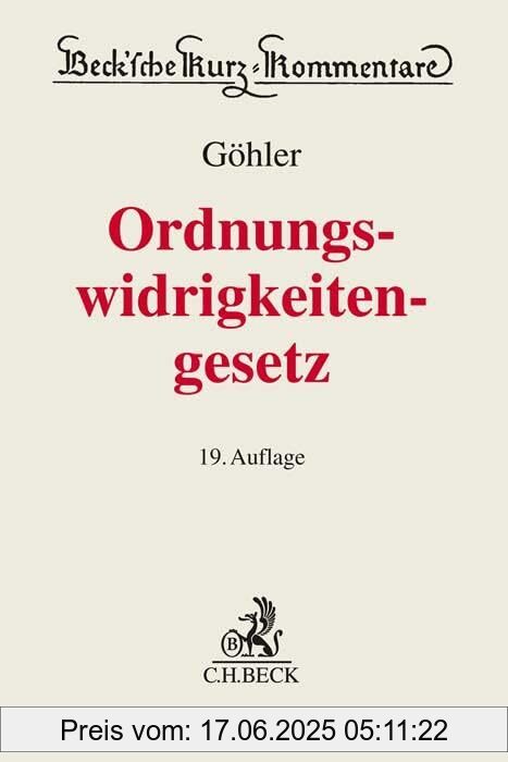Binding : Gebundene Ausgabe, Edition : 19., neubearbeitete, Label : C.H.Beck, Publisher : C.H.Beck, medium : Gebundene Ausgabe, numberOfPages : 1814, publicationDate : 2024-02-22, authors : Erich Göhler, Helmut Seitz, Peter König, Franz Gürtler, Martin Bauer, Anselm Thoma, ISBN : 3406798500