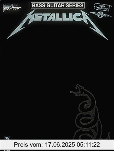 Brand : Cherry Lane Music, Binding : Taschenbuch, Label : Cherry Lane, Publisher : Cherry Lane, NumberOfItems : 1, PackageQuantity : 1, medium : Taschenbuch, numberOfPages : 68, publicationDate : 1991-06-01, authors : Metallica, languages : english, ISBN : 0895246996