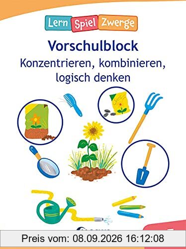 Die neuen LernSpielZwerge - Konzentrieren, kombinieren, logisch denken: Vorschulblock zur Förderung der Konzentration ab 5 Jahre
