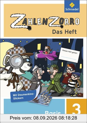 Zahlenzorro - Das Heft: Basisheft 3