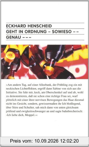 Geht in Ordnung - sowieso -- genau ---: Zweitausendeins Taschenbuch 16