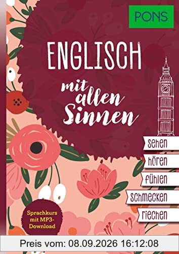 PONS Sprachkurs mit allen Sinnen Englisch: Englisch lernen mit MP3-Download